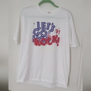 Vintage "Let's Go To The Rock '91" Single Stitch T-Shirt XL
